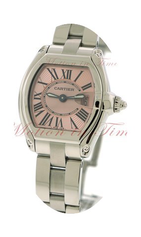 Cartier Roadster Small, Pink Dial - Stai...