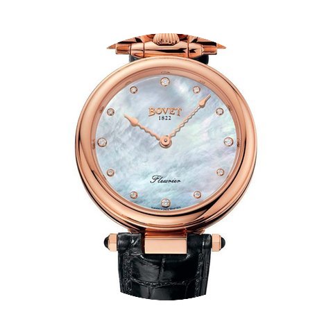 Bovet Fleurier 18k Rose Gold Diamonds Un...