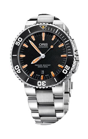 Oris Aquis Date Farbe Schwarz Orange...
