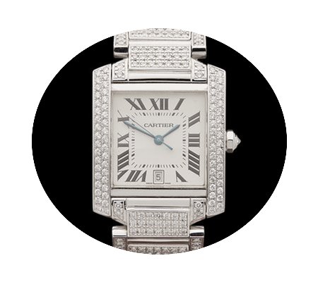 Cartier Tank Francaise 18k White Gold Un...