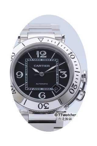 Cartier Pasha Seatimer Box Papers W31077...