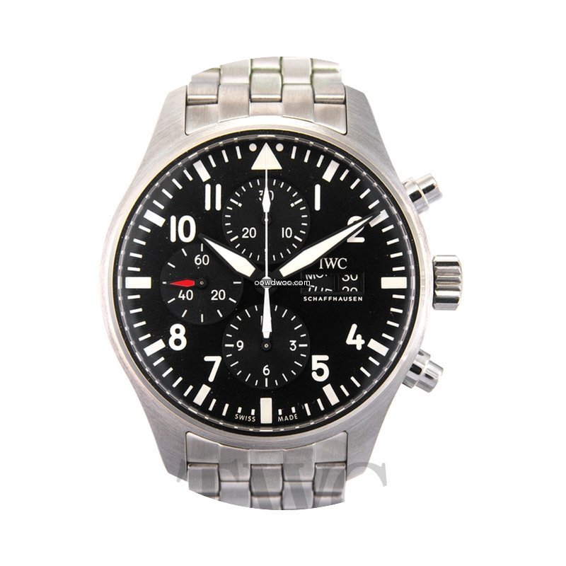 IWC Pilot's Watch Chronograph Black/Stee...