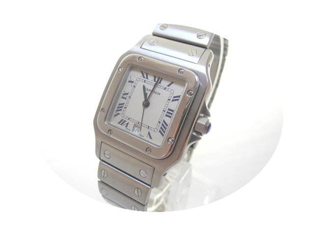 Cartier Santos Galbee GM Stahl REVISIONI...