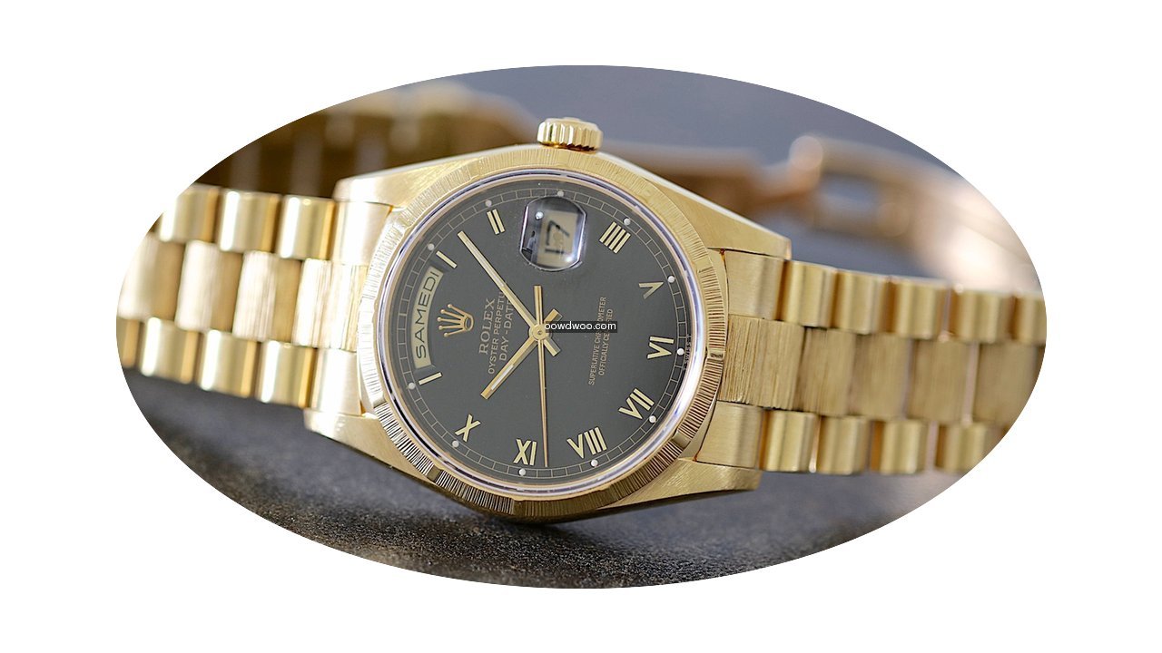 Rolex Oyster Perpetual Day-Date black di...