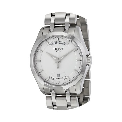 Tissot Couturier Day-Date Silver Dial Me...