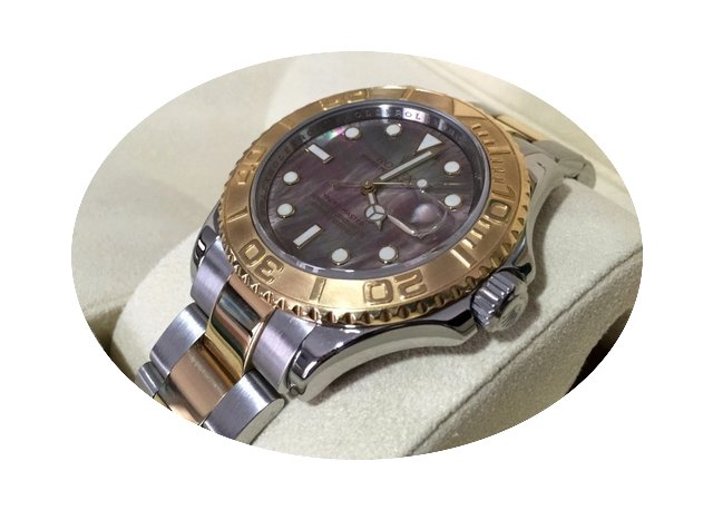 Rolex Oyster Yacht-Master Gold Steel Bla...