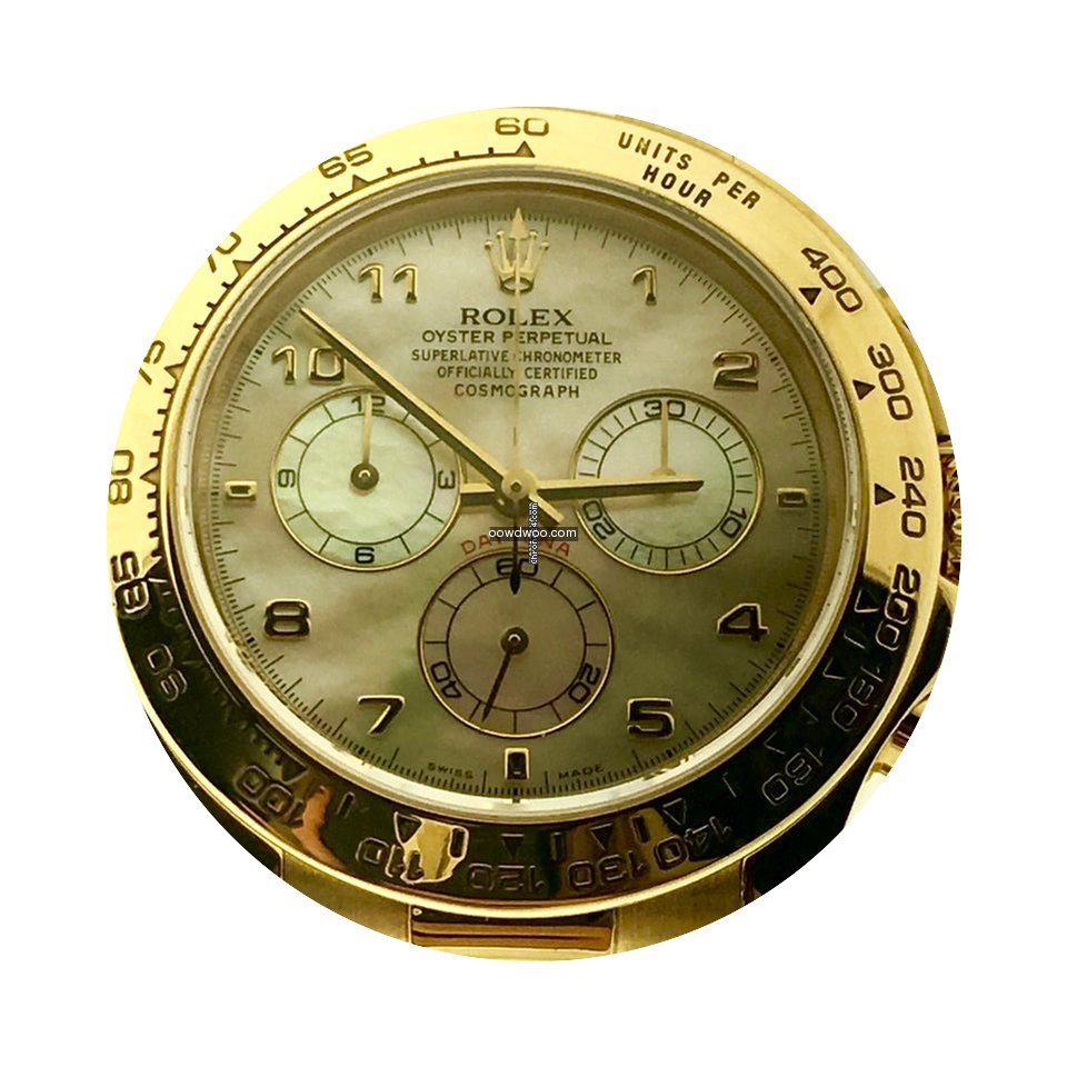 Rolex DAYTONA ORO GIALLO PELLE MOTHER OF...