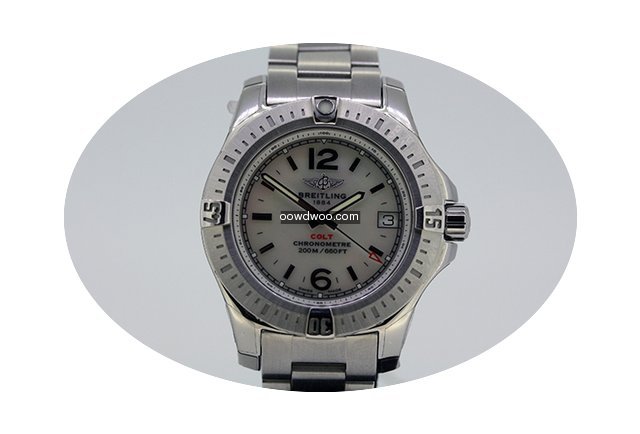 Breitling Colt Lady, mother of pearl dia...