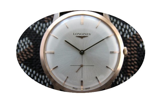 Longines 18K Rose Gold Dress Watch (1960...