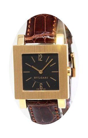 Bulgari Quadrato 18k Yellow Gold Black D...