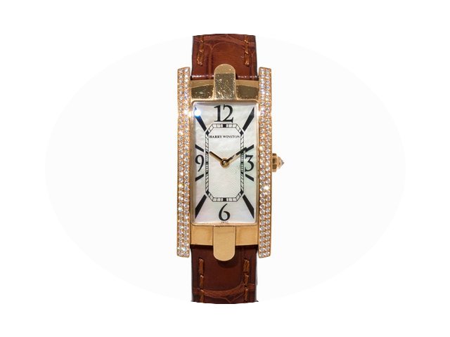 Harry Winston Gold and Diamonds Wristwat...