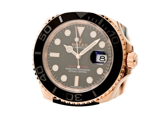 Rolex Yachtmaster Ref-116655 18k Rose Go...