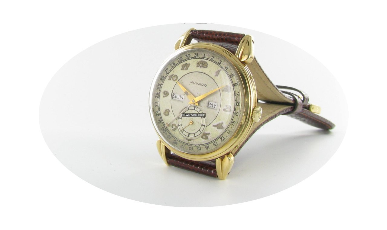 Movado Solid 14k Calendomatic...