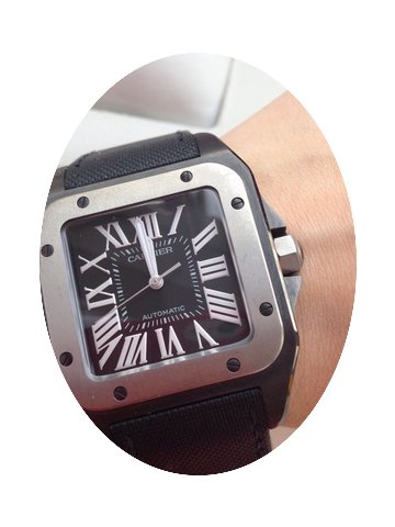 Cartier Santos 100 XL PVD Titanium...