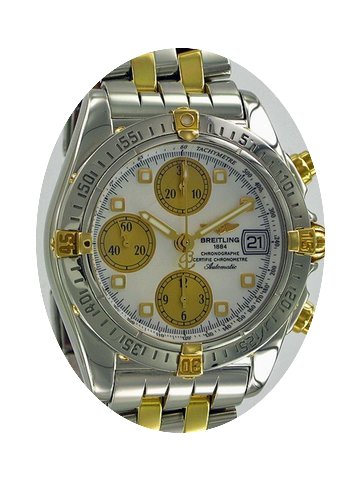 Breitling Cockpit Chrono Gold/Steel/MOP ...