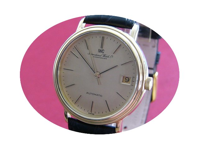 IWC Ref. 3205 18k Gold mit JLC Werk revi...