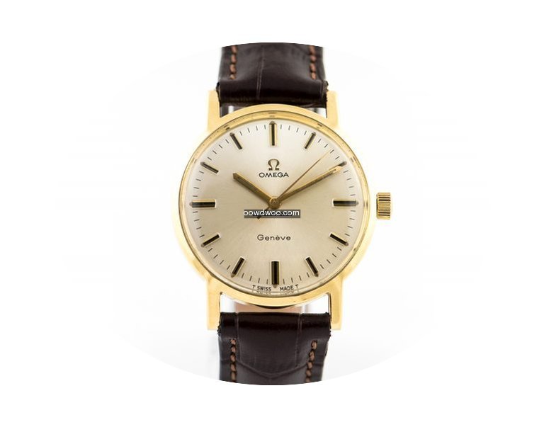 Omega Geneve 18K Gold Vintage 1970 35mm...