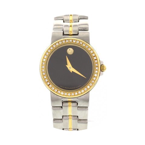 Movado Ladies Movado Museum Bubble 18K Y...
