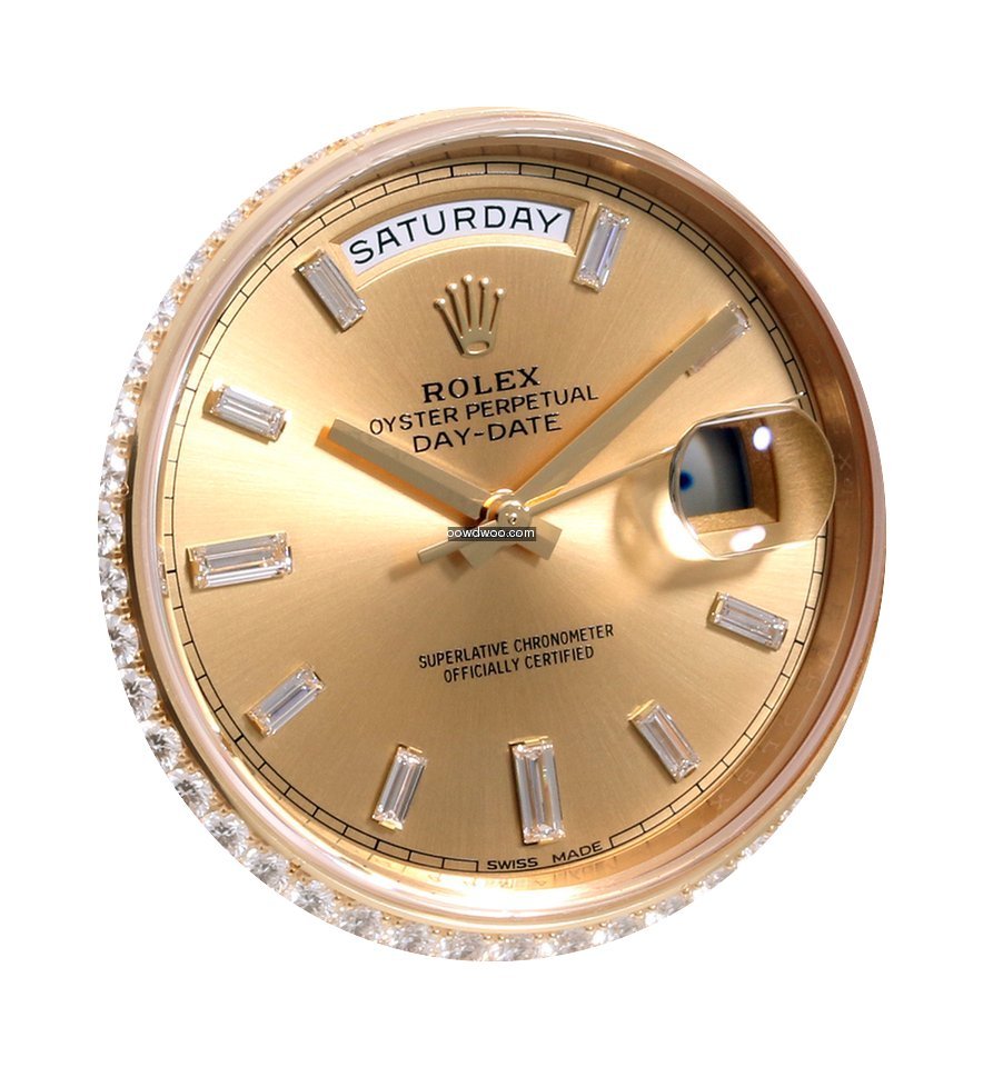 Rolex 40mm Day-Date 18k YG Factory Diamo...
