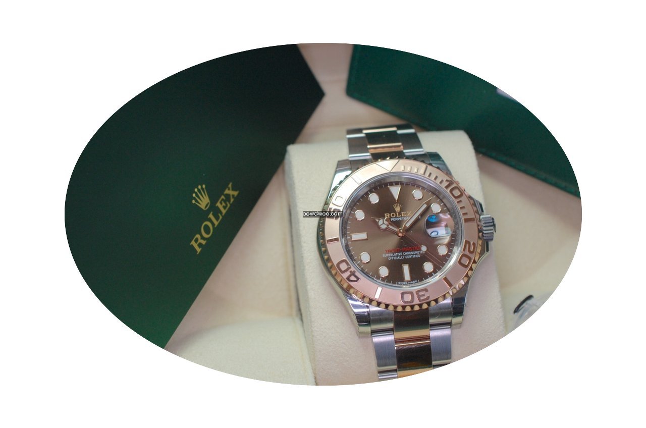Rolex Yachtmaster Stahl Rosegold, Ungetr...