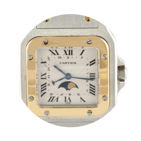 Cartier Santos Galbee Moonphase...