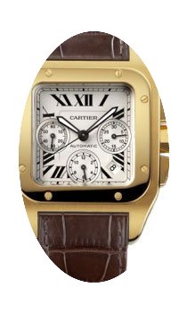 Cartier SANTOS 100 XL YELLOW GOLD CHRONO...