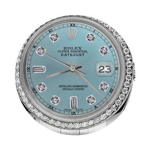 Rolex Men`s Rolex 36mm Datejust Ice Blue...