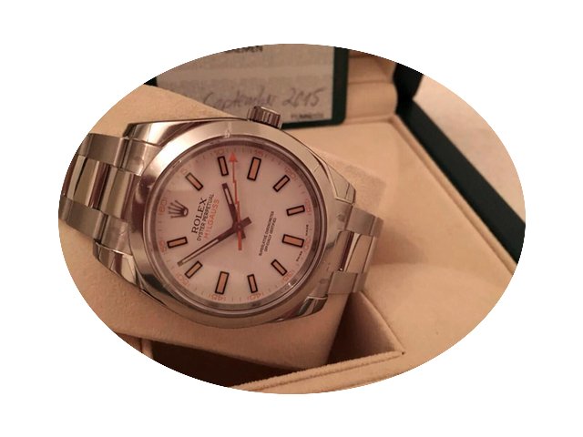 Rolex Oyster Perpetual Milgauss Steel Wh...
