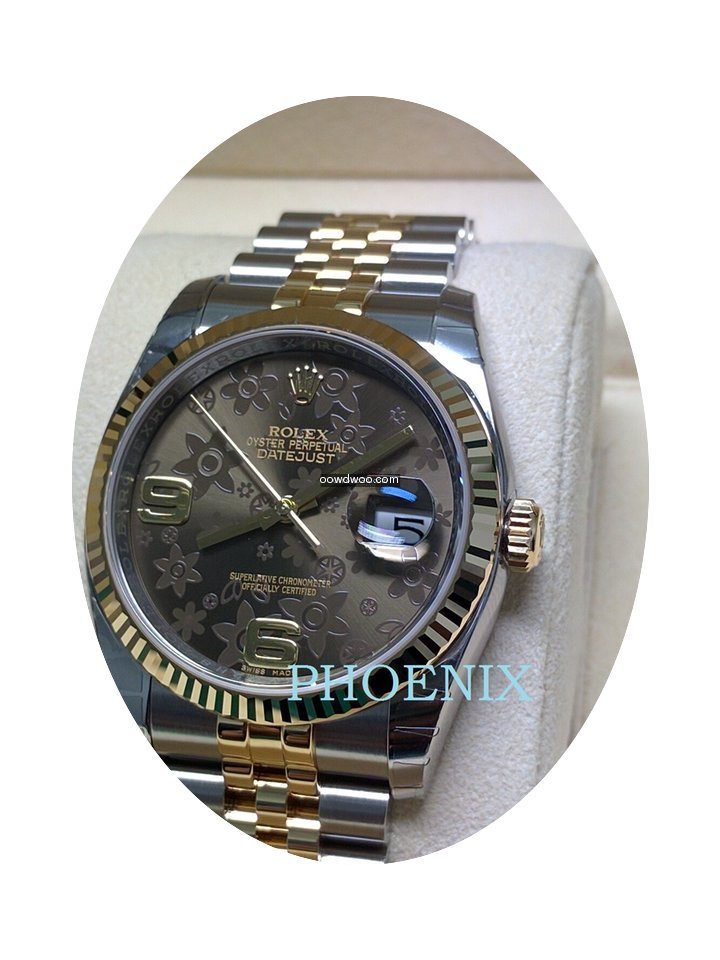 Rolex DATEJUST Bronze Floral 116233...