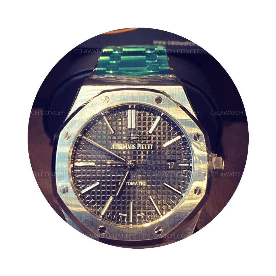 Audemars Piguet Royal Oak Black Dial Ste...