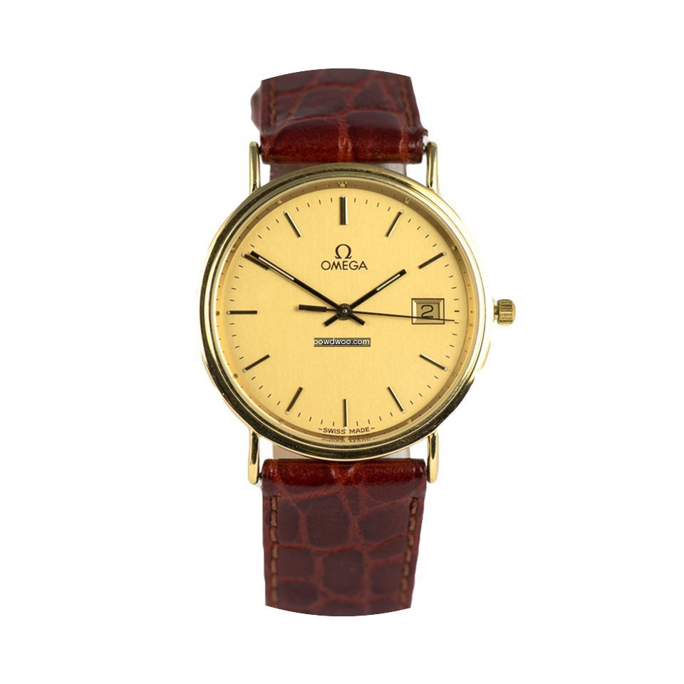 Omega Prestige 53014787 Quarz Gelbgold L...