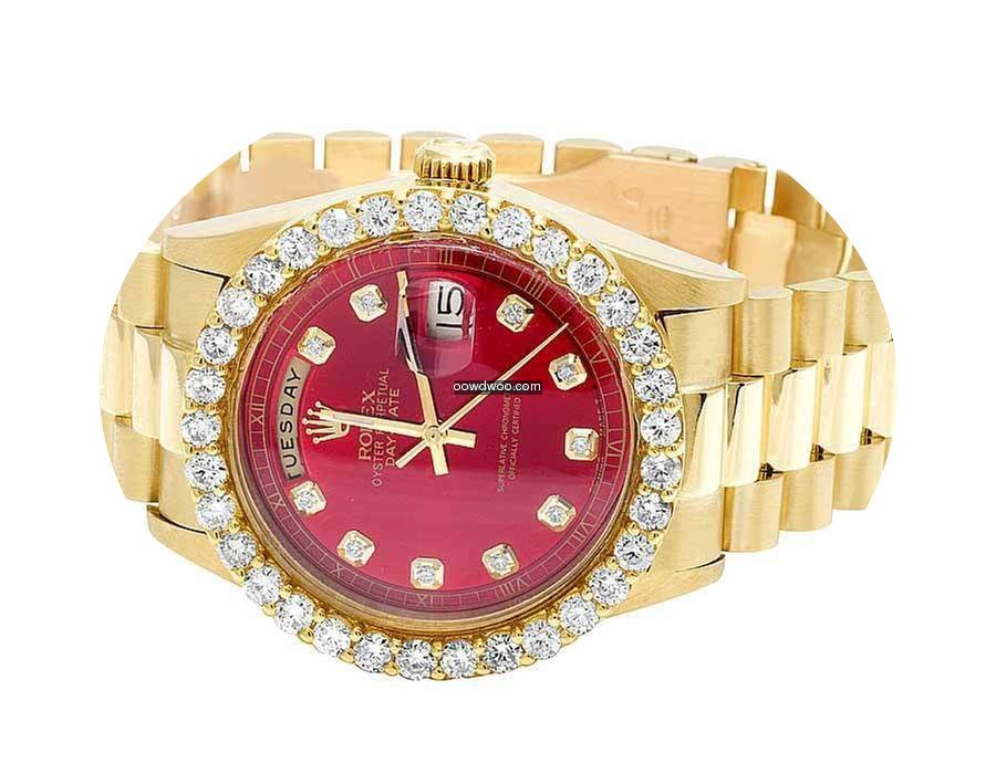 Rolex 18K Mens Yellow Gold Rolex Preside...