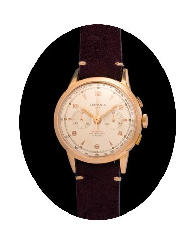 Lemania Vintage 105 Chronograf Pink gold...
