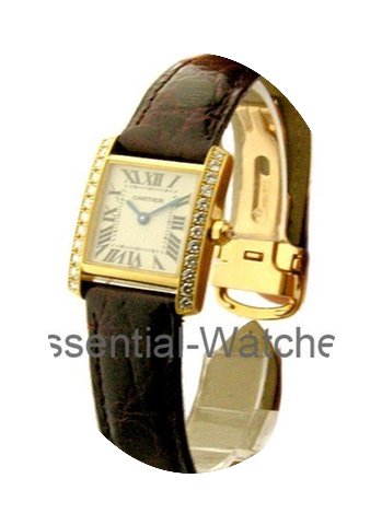 Cartier Small Size Tank Francaise with D...