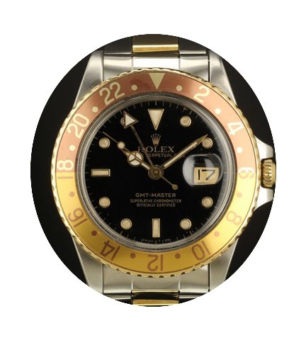 Rolex GMT 16753 steel and gold, brown di...