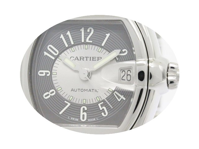 Cartier Roadster Lm Steel Automatic Mens...