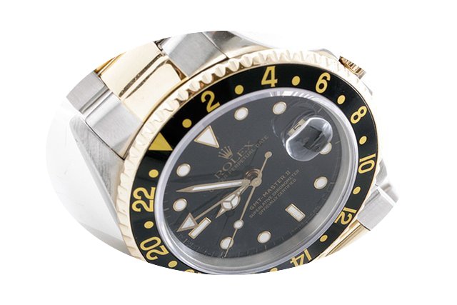 Rolex Mens 18K/SS GMT-Master II - Black ...