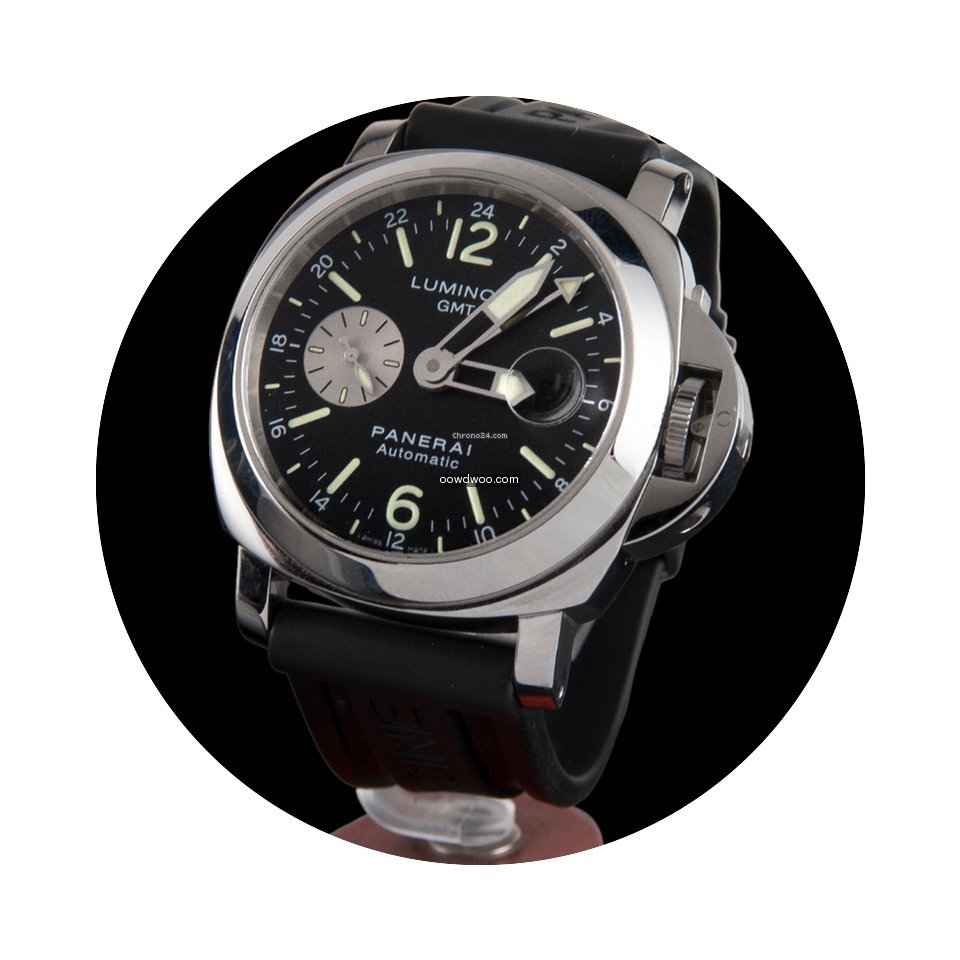 Panerai luminor gmt 44mm steel automatic...