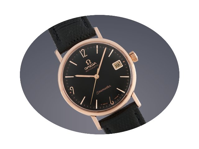 Omega Seamaster watch 18ct rose gold aut...