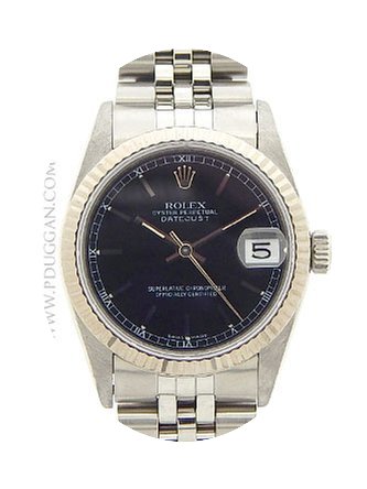 Rolex stainless steel mid-size Datejust...