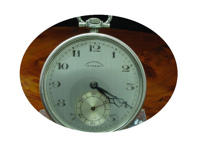 Eterna Chronometre 900 Silber Open Face ...