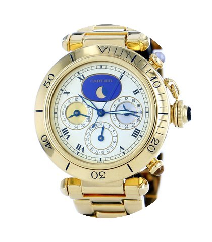 Cartier Pasha 30018 18K Yellow Gold...