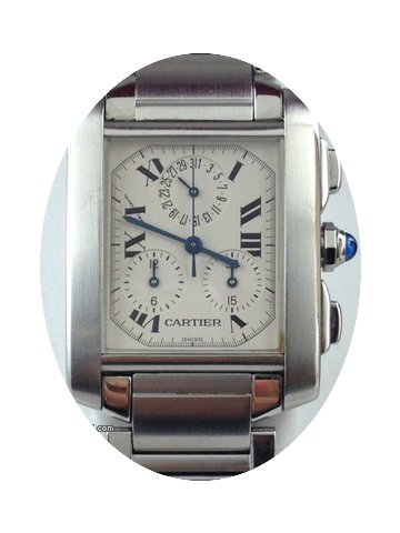Cartier Tank Francaise Chrono acciaio st...