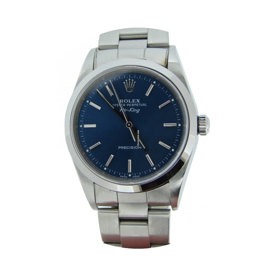 Rolex Air-King 14000M Blue Face & Smooth...