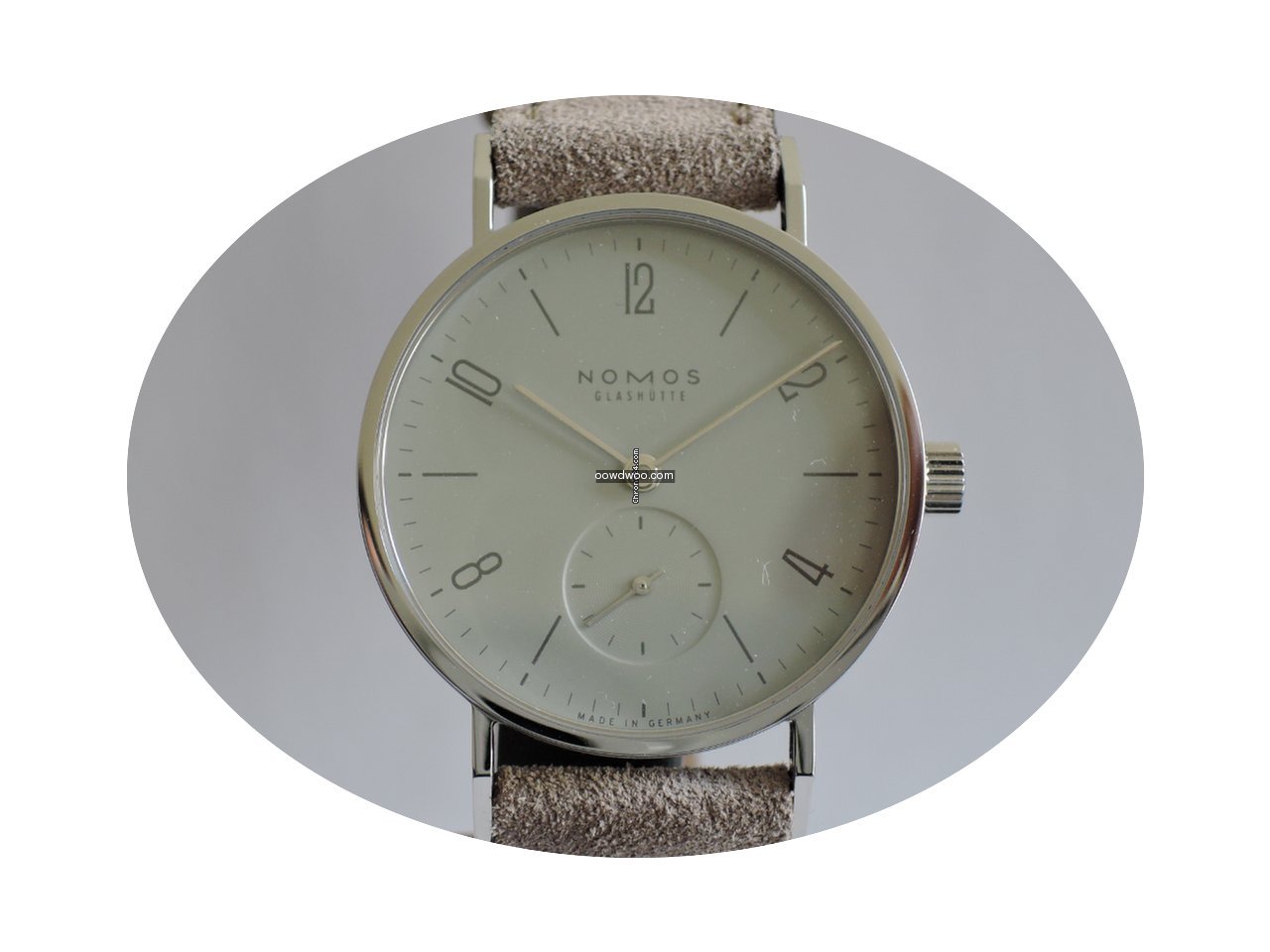Nomos Glashütte Tangente Grau Saphirgla...