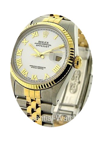 Rolex Used Mens 2 Tone Datejust...