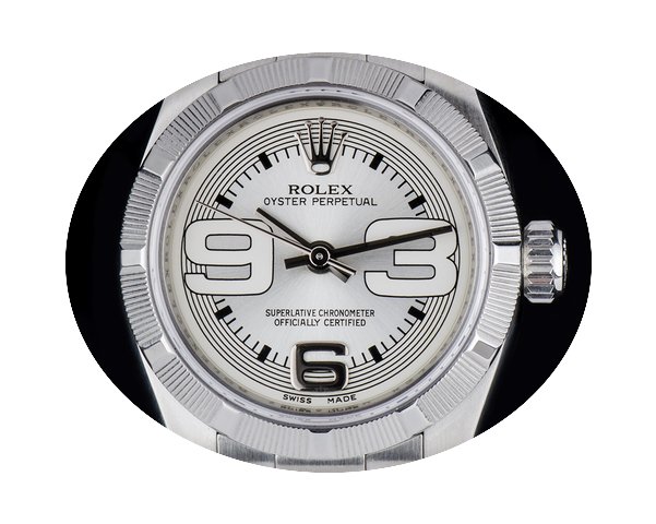 Rolex S/S Engine Turned Bezel Oyster Per...