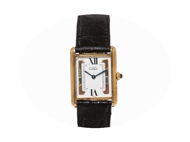 Cartier Vermeil Tank, Switzerland, c. 19...