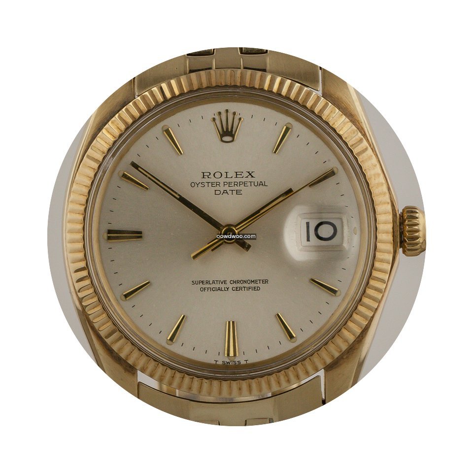 Rolex Oyster Date, Mens, 14k Yellow Gold...