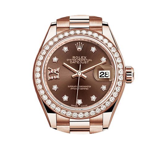 Rolex Lady-Datejust 28 Chocolate Dial 18...